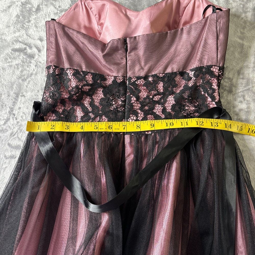 Betsy & Adam Dress Size 4 Purple Black Mesh Fairy Halter‎ Y2K Whimsigoth Event - Picture 13 of 16